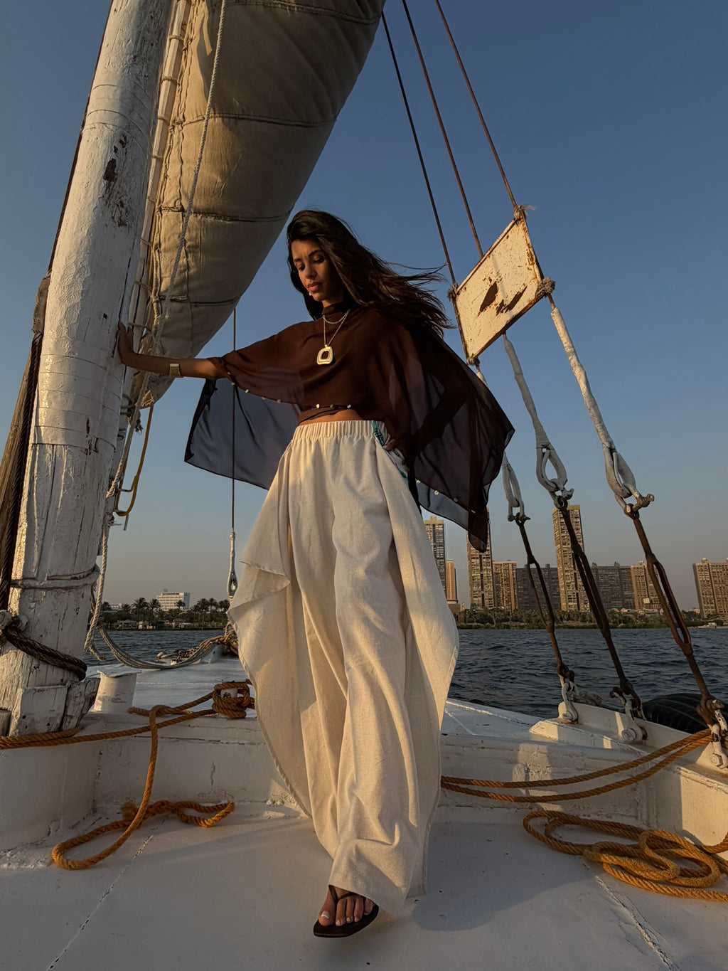 KALA Cape with Gold Details & Scarf